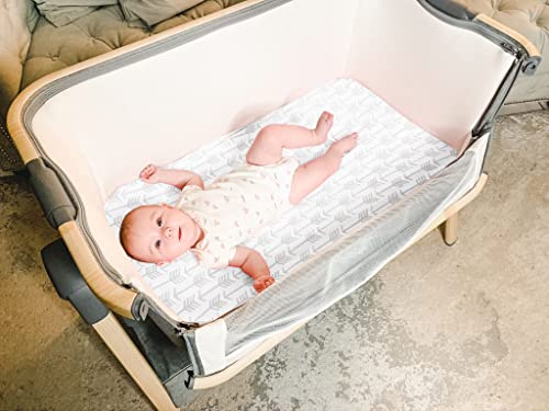 Pack N Play Sheets – Pack And Play Sheets 4 Pack – 100% Super Soft Jersey Knit Cotton Playard Mattress Sheets – Portable Playpen Sheet – Fitted Play Yard Mini Crib Sheets For Boy & Girl (24 X 38 X 5) #TOP1