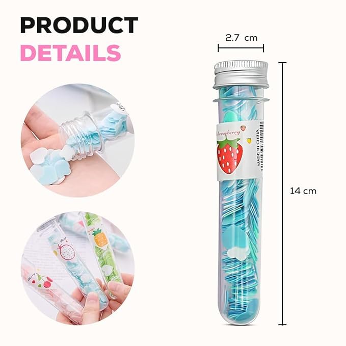 Image of YBN 2pc Disposable Paper Soap Tube, Mixed Fragrance Soap Sheets, Flower Design, Compact and Portable Foaming Hand Wash, Gentle on All Skin Types, Dissolves Easily, Hygienic and Travel-Friendly