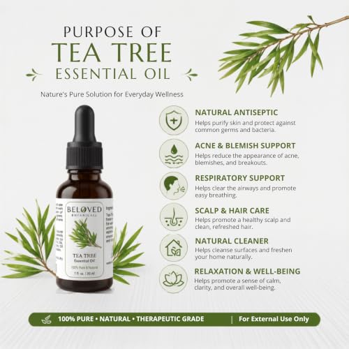 Aceite Esencial de Árbol de Té 30ml Pureza 100% miniatura 7