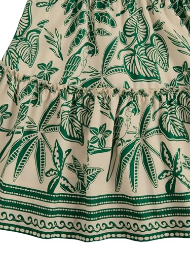 Image of Floerns Women's Floral Sleeveless Halter Dress Milkmaid Flare Hem Boho Mini Dress
