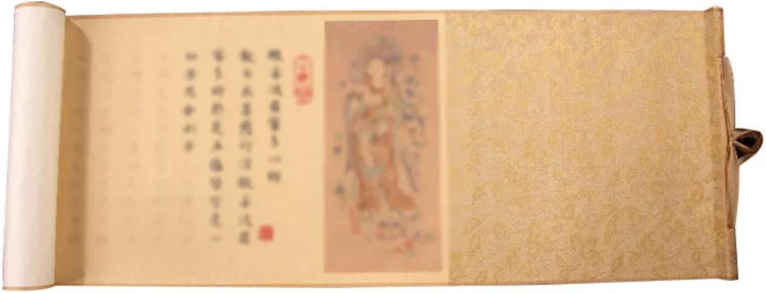 LEEDJUINE with Gift Box Zen Spirit Scroll Manjusri Bodhisattva Heart Sutra Copybook Tracing Book