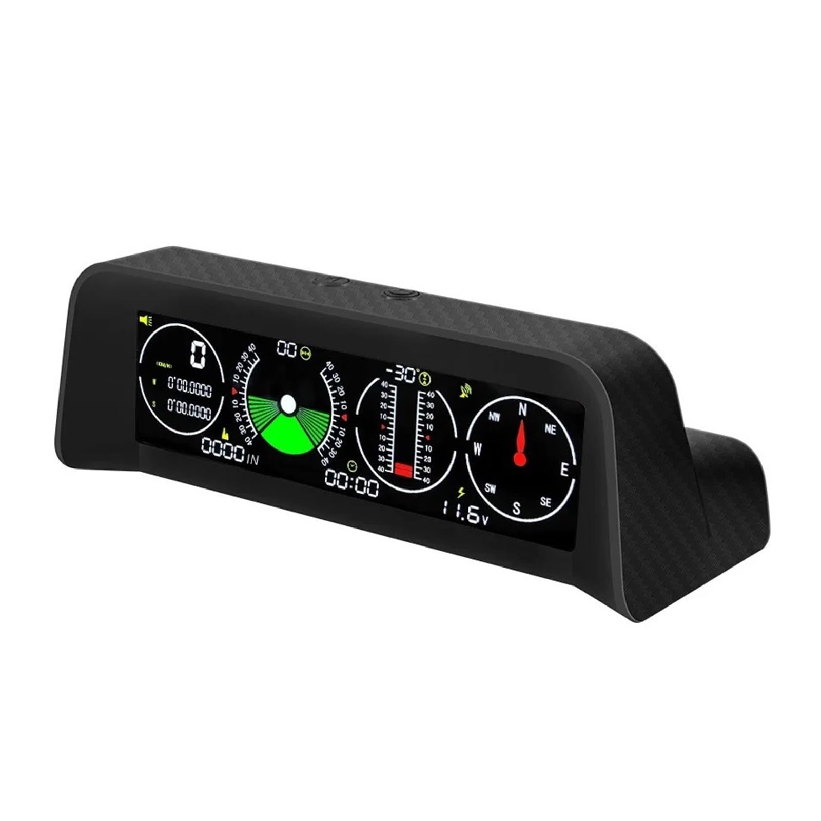 X90 GPS Head Up Display Velocímetro Alarma De Exceso De Velocidad Medidor De Pendiente Inclinómetro Brújula De Coche HUD Ángulo De Inclinación Reloj Transportador para todos los vehículos