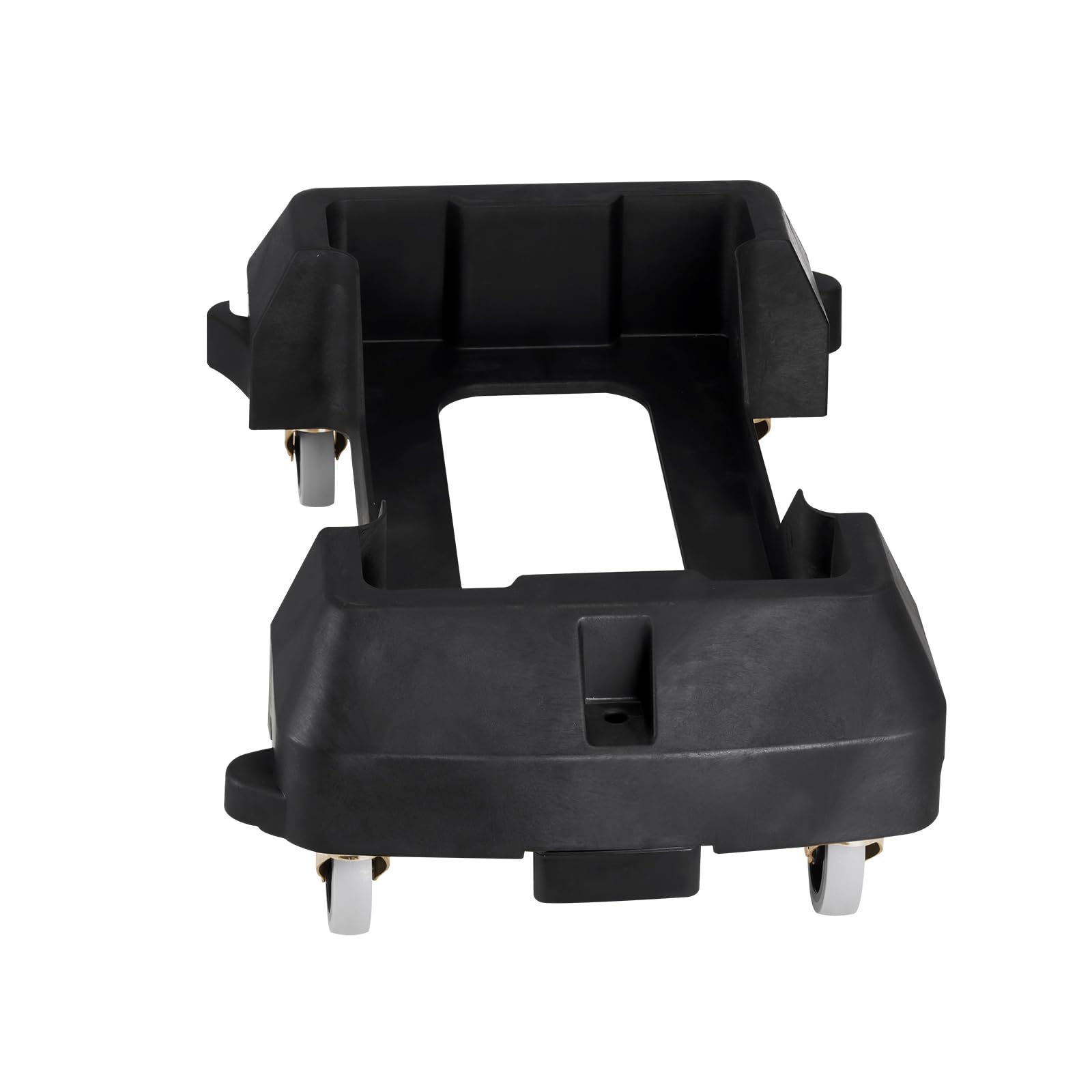 VEVOR Plataforma Rodante para Contenedores de Basura, Base Rodante Delgada para Contenedores de Basura con 4 Ruedas Bloqueables, Capacidad de Peso de 90,1 kg, Carrito Rodante Multiuso, Negro