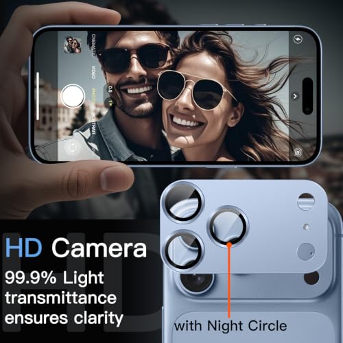 Image of JETech Camera Lens Protector Guard for iPhone New Pro Max, Light Blue