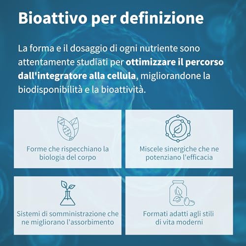 Focus - Integratore nootropico completo con 200mg di Caffeina,L-Teanina, Taurina, L-Tirosina piú vitamine B, zinco e rame. Energia, Concentrazione e Memoria. 60 capsule vegane - Igennus - 8