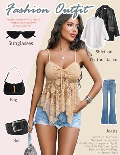 Image of Avidlove Bralettes for Women Sexy Tank Tops Cami Y2k Camisole Tops for Women Undershirts Top Lingerie S-XXL