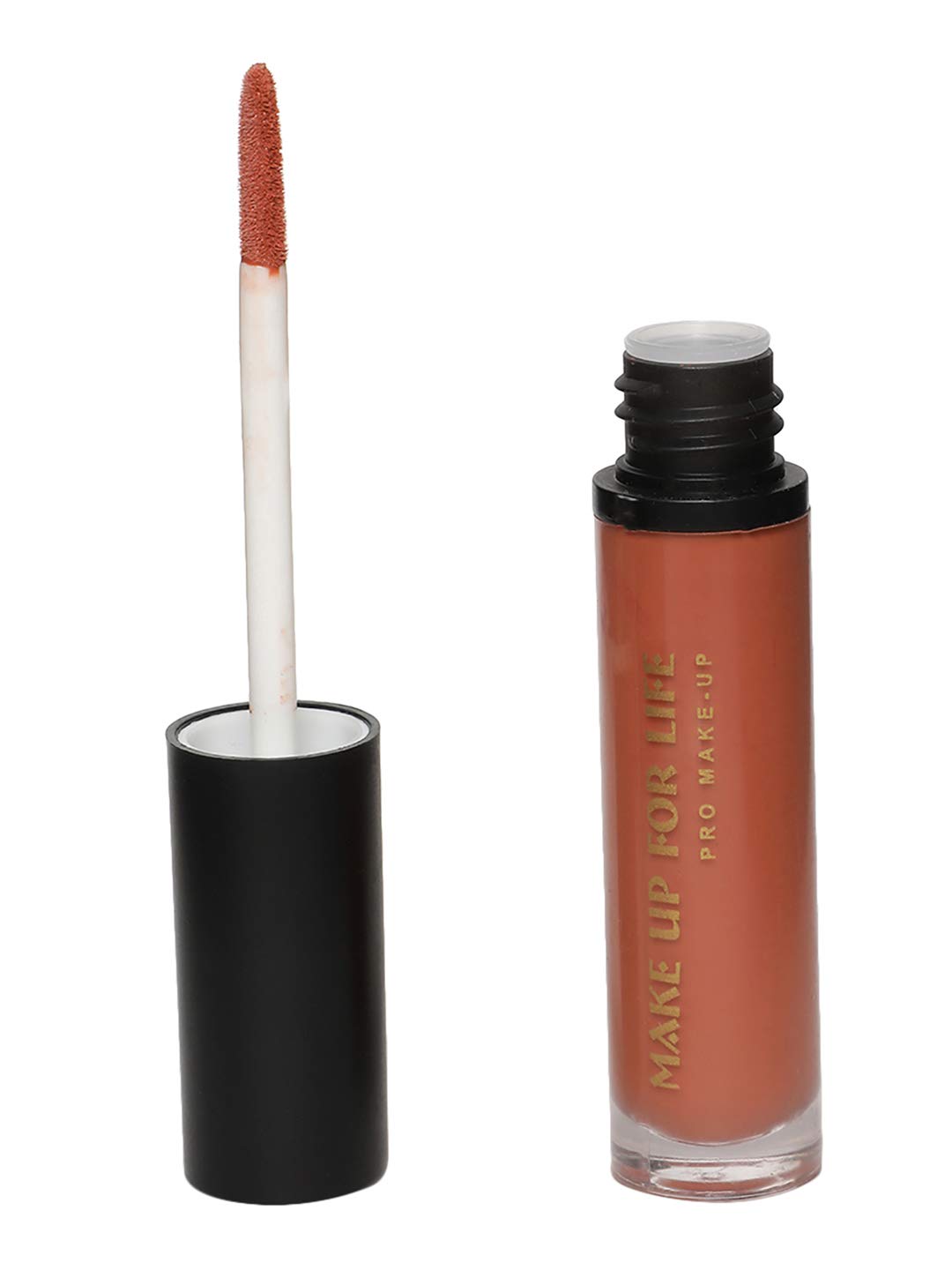MAKE UP FOR LIFE 12 Hr Liquid Lip Gloss-120, Brownish Nude, 5 g-picture-32