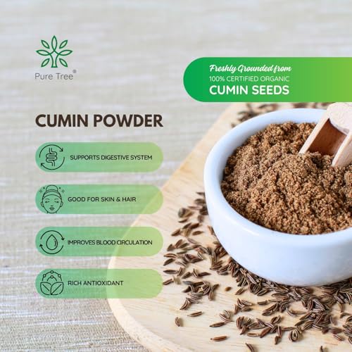 Image of Pure Tree Certified Organic Jeera Powder | 850 g | Jeelakarra | Zeera Powder | Cumin Powder | Boost Immunity | Adds Flavor to Curries & Veg