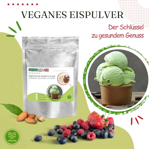 Gino Gelati Karamell Veganes Eis Pulver Zucker-, laktosefrei, verschieden Geschmacksarten, schnelle und einfache Zubereitung, Kalorienarmes, für private Küche und Gastronomie (10 Kg, Karamell Kaffee) – Bild 6