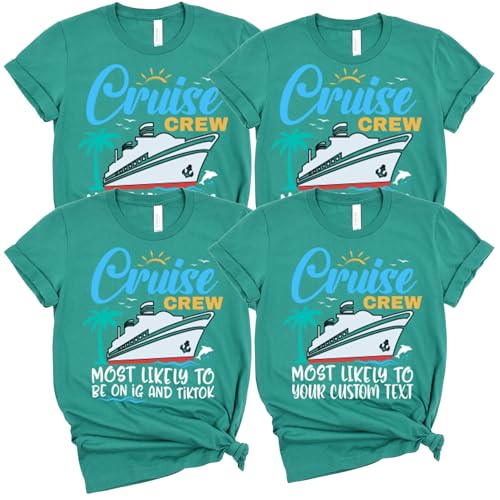 100 Quotes Most Likely to Cruise T Shirt, Family Vacation Matching Shirt, Funny Cruise Shirts, Cruise Squad Tee Toddler Kelly Green 3T