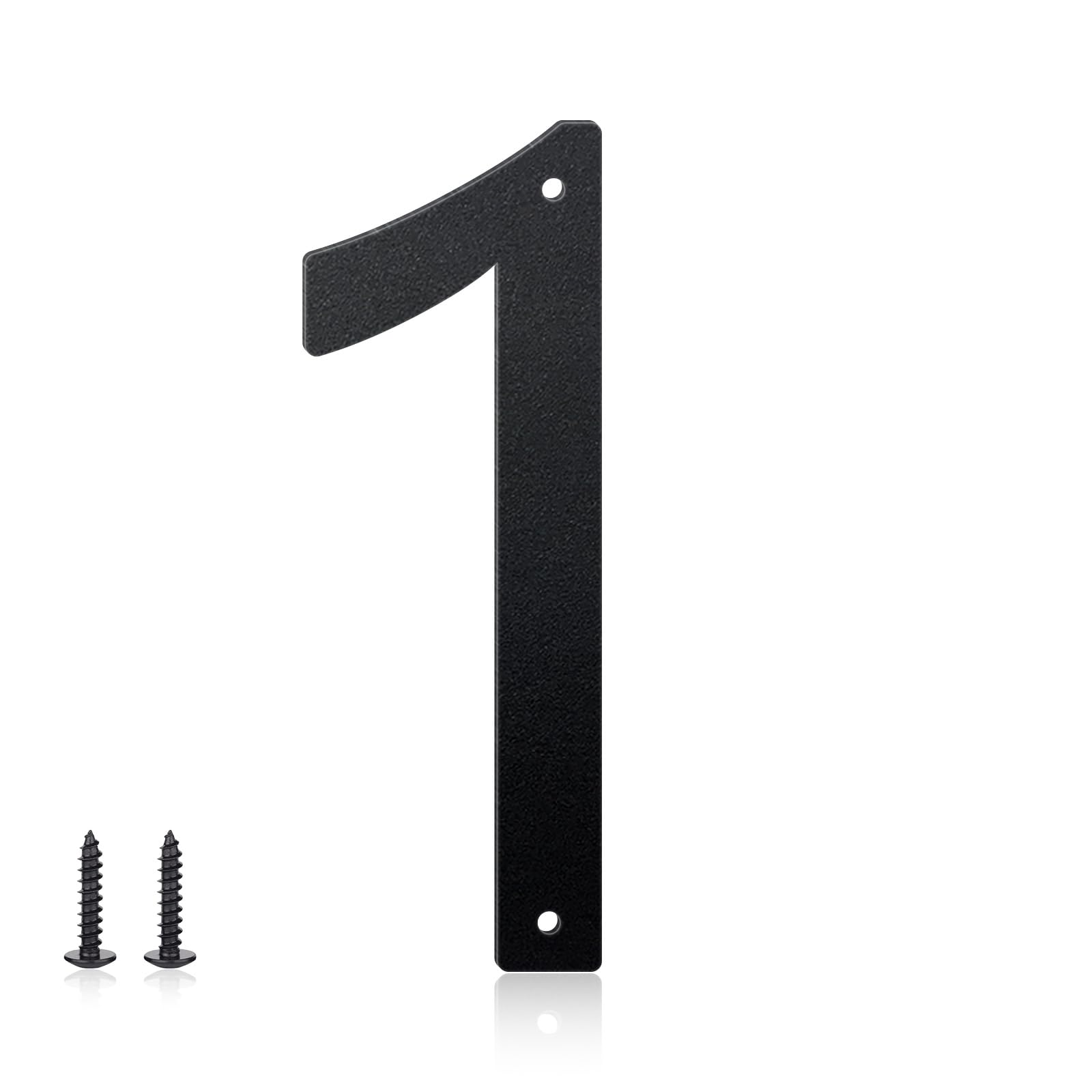 2.5 Inch House Numbers and Metal Letters for Outdoor Signs, House Numbers for Outside, Aluminum Address Letters and Numbers for Door, Mailbox, Garden, Perfect for Home or Office (Number 1)