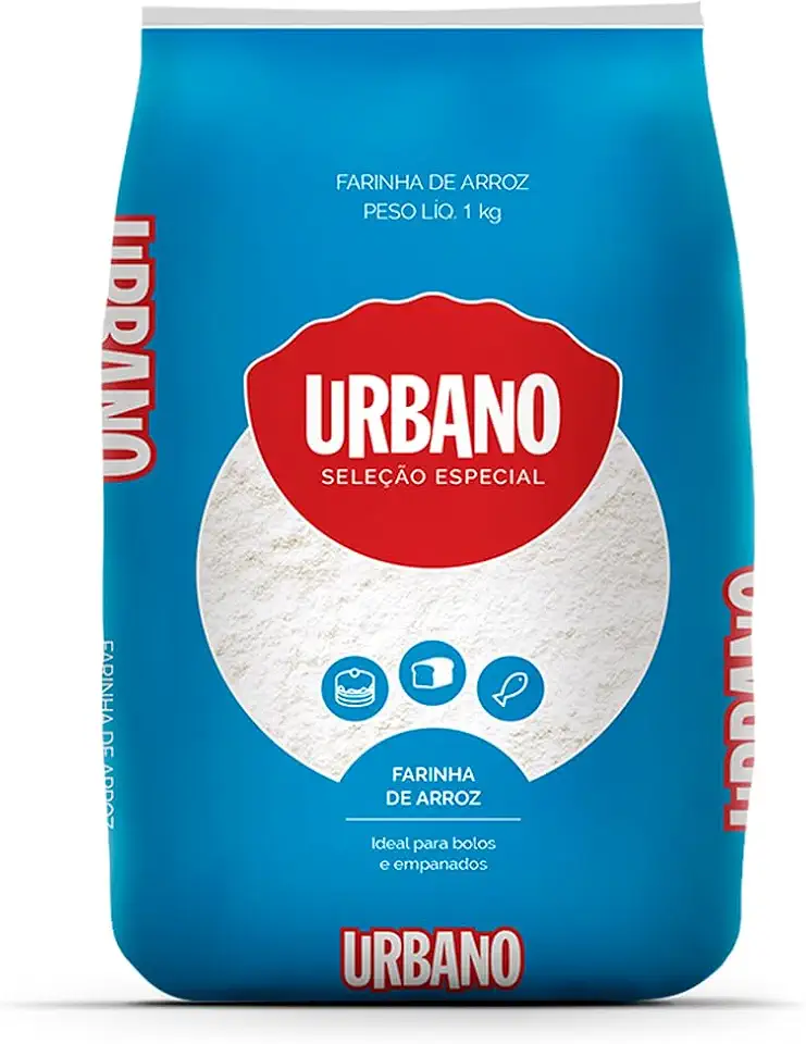 Farinha de Arroz Urbano: Zero Glúten para receitas leves