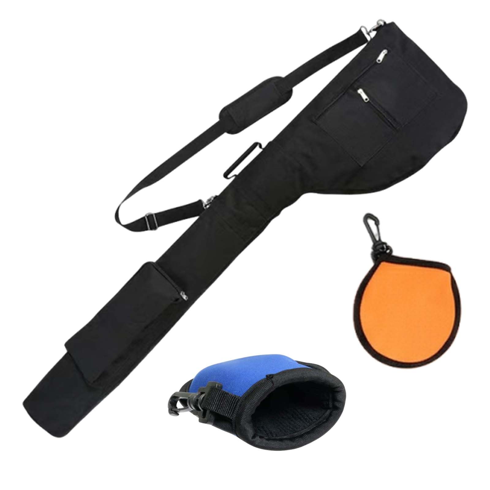 Golfschlägertasche Klein, wasserdichte und Leichte Golf Tasche für 8-10 Golfschläger, Faltbare Reise Golf Bag, Golfclubs Mini Tragetasche, Mini Golfbag mit Schulterriemen, zur Aufbewahrung