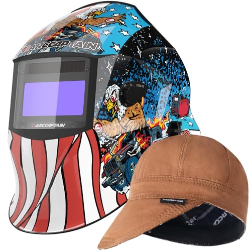 Casco de Soldadura ARCCAPTAIN con Pantalla Grande y Gorra miniatura 1