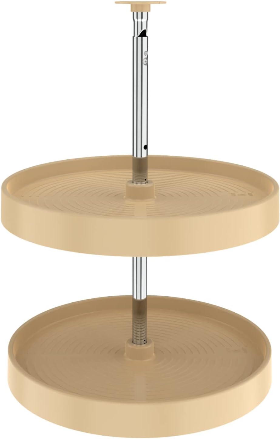 Lazy Daisy Polymer Full Circle 2-Shelf Lazy Susan for Corner Wall Cabinets