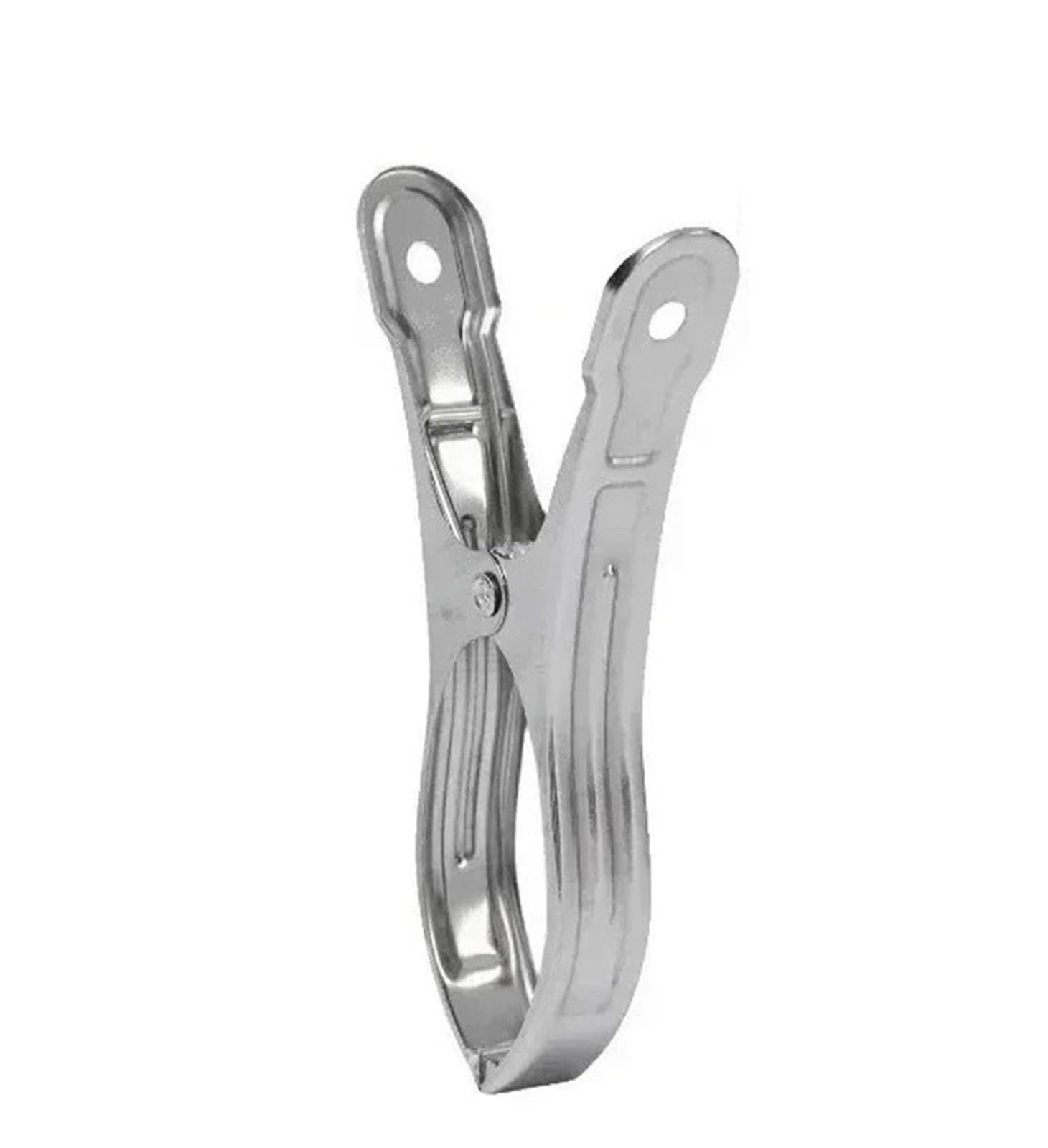 10Pcs Large Towel Clips Stainless Steel Multipurpose Clothespins Clothes Pegs lamp Home Storage Accessories Stainless Steel Clothes Peg(9cm)