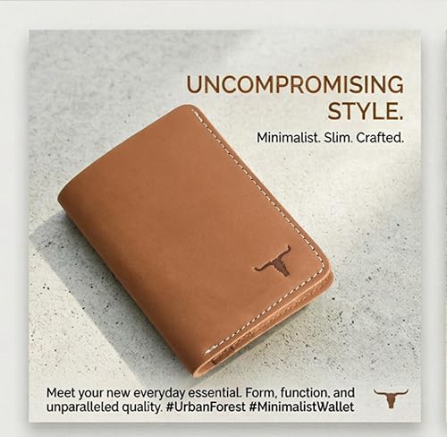 Image of URBAN FOREST Joe Vintage Cognac Leather Wallet for Men