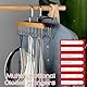 iTYOOS 2 Stück Damen BH Organizer Kleiderbügel, Gürtelaufhänger für Kleiderschrank Gürtelhalter Kleiderschrank Platzsparende Kleiderbügel Krawattenhalter Holz Gürtelhalter