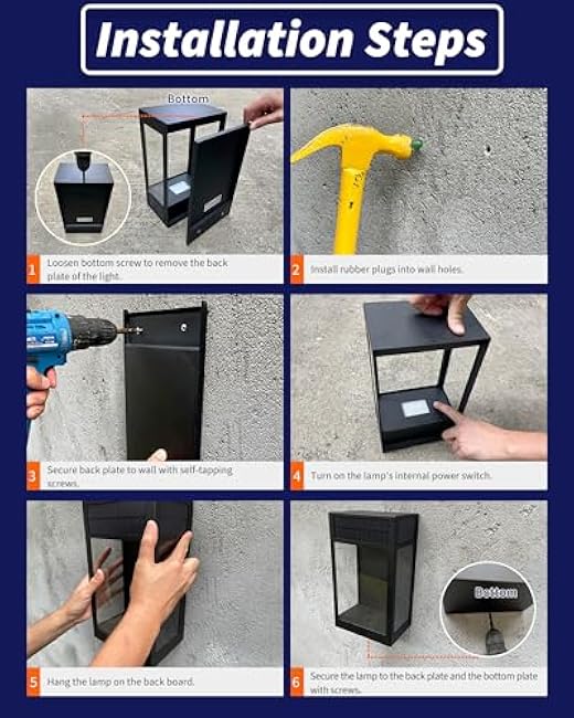 Solar Patio Wall Light, Elegant Porch Sconce LED, Tempered Glass & Stainless-Steel Lantern, Waterproof Outdoor Lamp Anti-Glare for Garage, Front Door Entry, Barn, Yard, Warm White, 2Pk