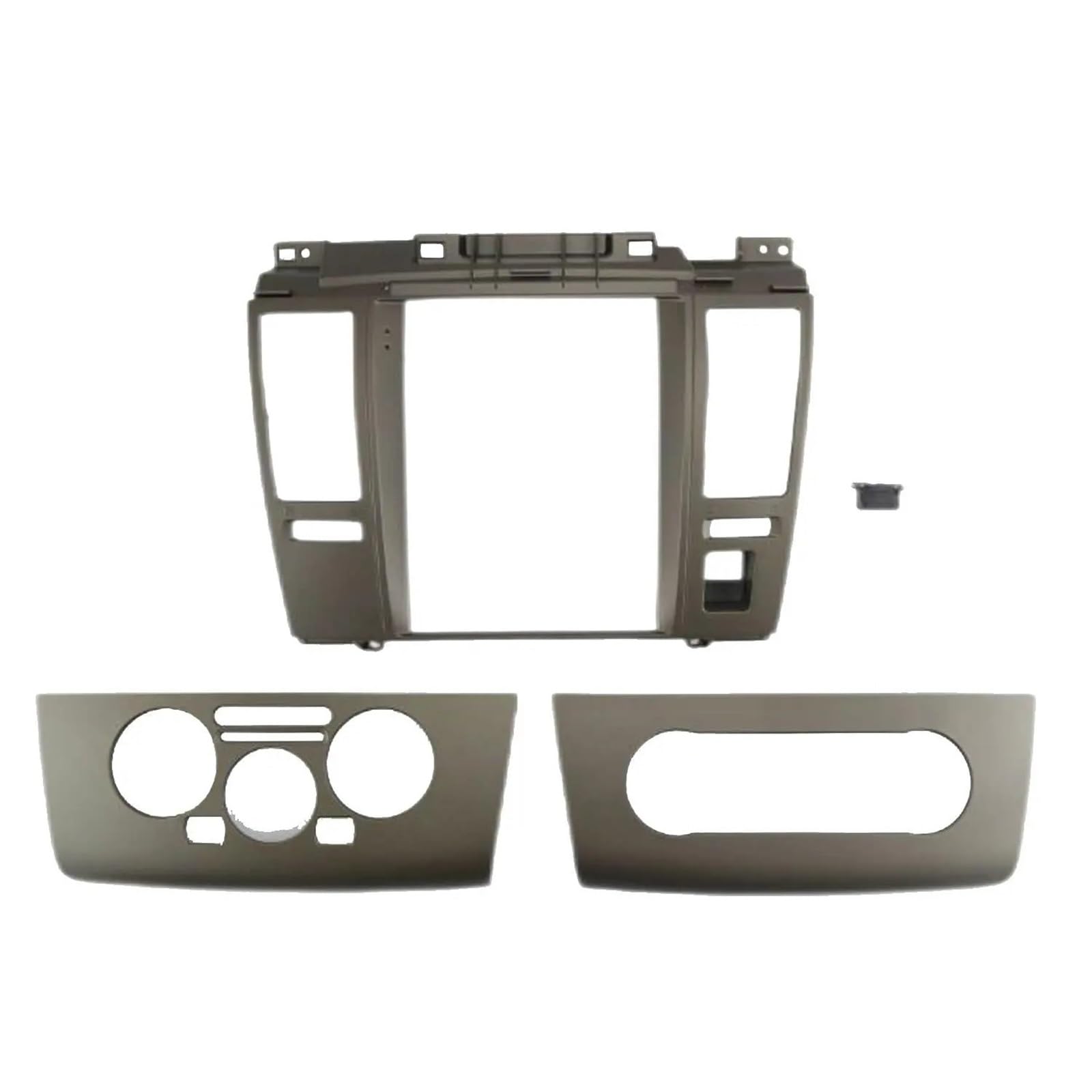 Marco Adaptador Radio Coche Kit De Montaje para Salpicadero Radio Android 2 DIN con Marco Variable 9,7 Pulgadas, Compatible Nissan Tiida (2005-2010)