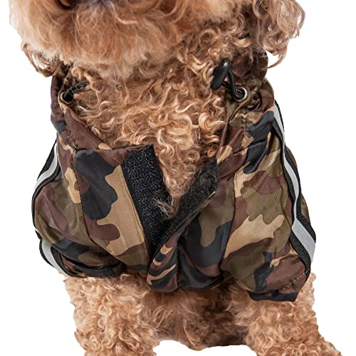 Pet Life ® Reflecta-Sport Adjustable Reflective Weather-Proof Pet Rainbreaker Jacket #TOP1