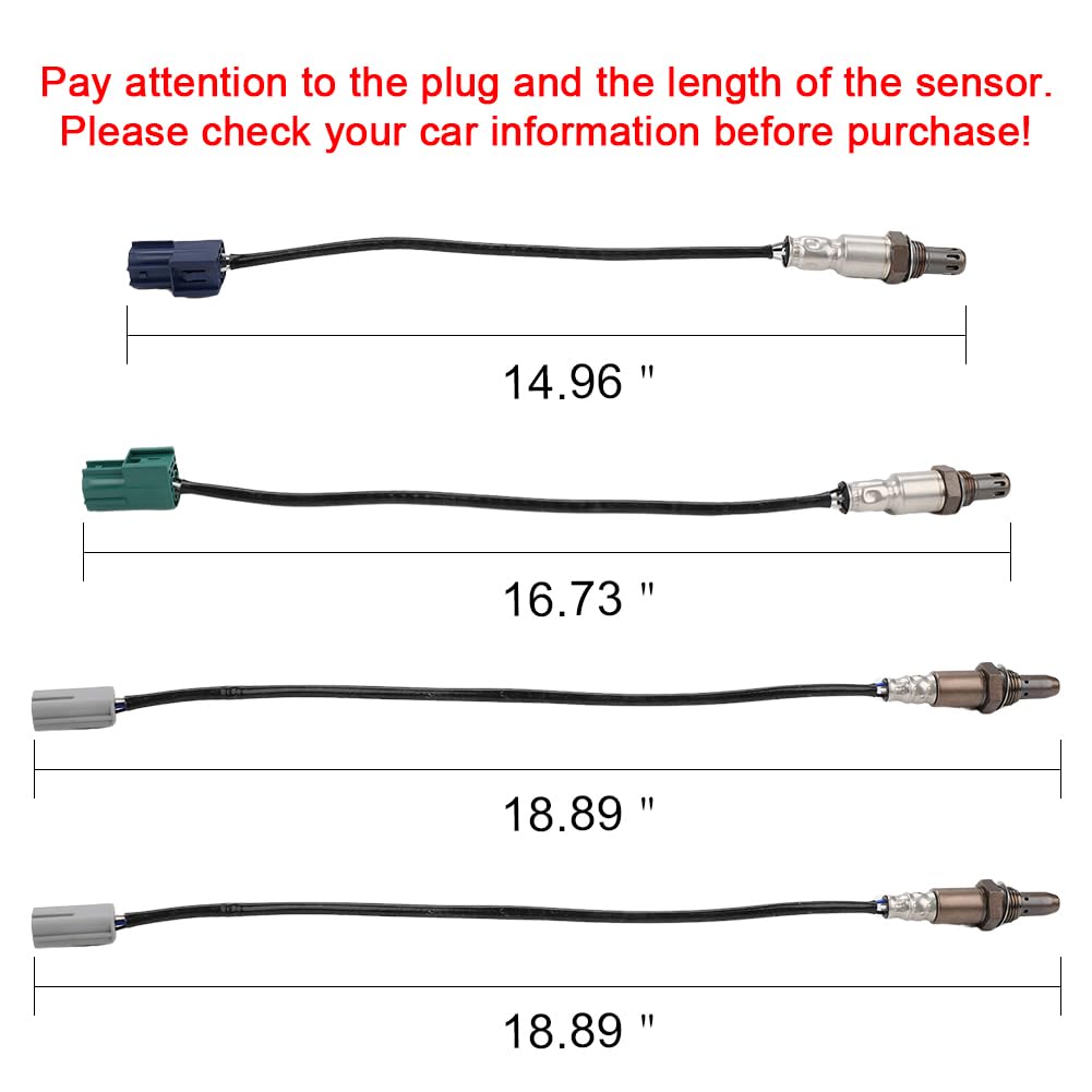 JDMON 4PCS Oxygen O2 Sensor Upstream Downstream Replacement for 2008-2010 Nissan Frontier, Pathfinder, Xterra V6 4.0L Compatible with 234-9038, 234-4297, 234-4313