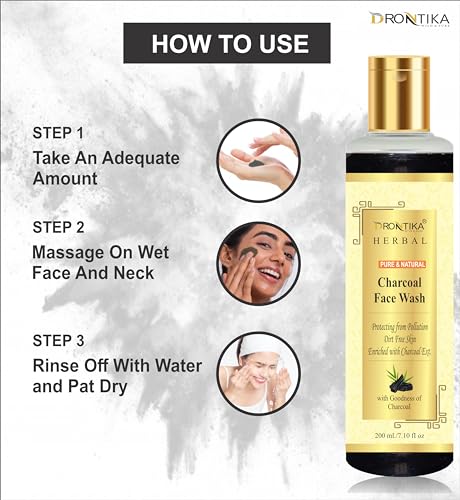Image of Pure Charcoal Ultra-Hydrating Face Cleanser For Oil & Dirt Removal 200 ML | Face Wash for Anti-Pimple and Anti-Dirt | Suitable for All Skin Types