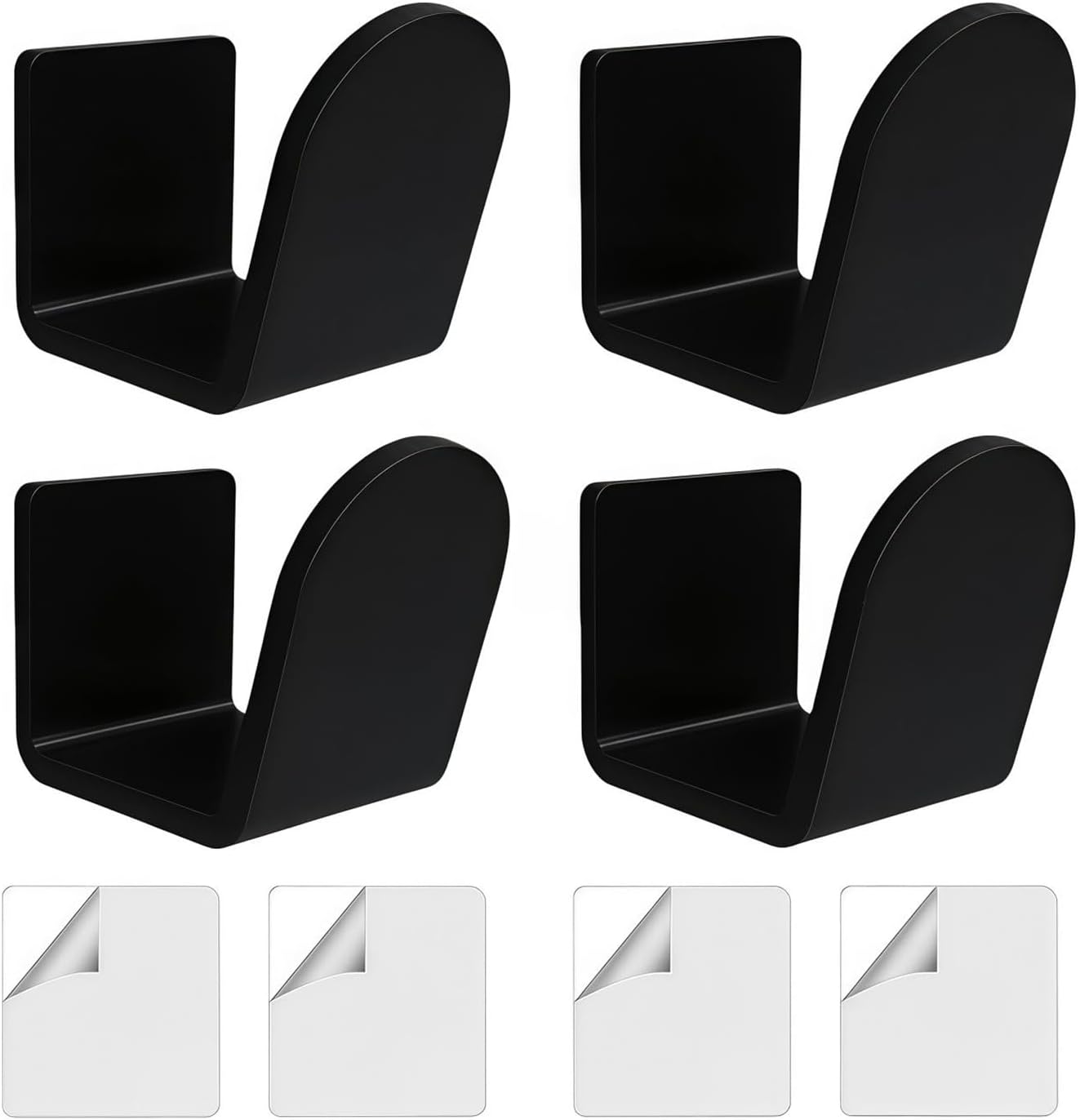 Baseball Glove Stand, Acrylic Display Rack, Space Saving Storage Organizer, 4-Piece Holder Set for Home Apartment Dorm, Clear Design, Easy Setup for Men Player Team School Hotel