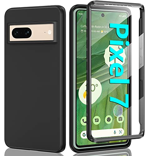 Pujue For Google Pixel-7 Phone Case: Pixel 7 Silicone Protective Shockproof Cell Cover - Matte Cell Cases With Screen Protector - Full Protection Rubber Phone Cases #TOP23