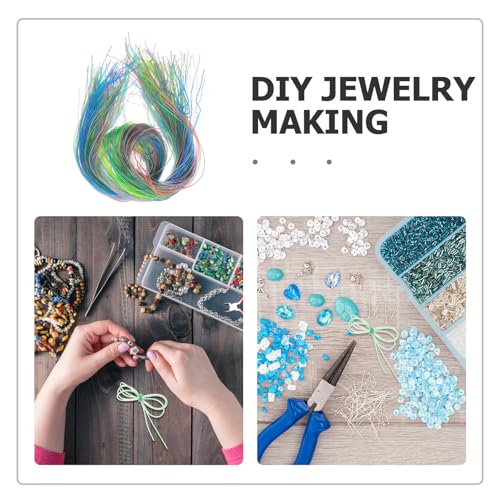 Cordón de PVC transparente de colores para tejer 200 pulseras cómodas y duraderas 4