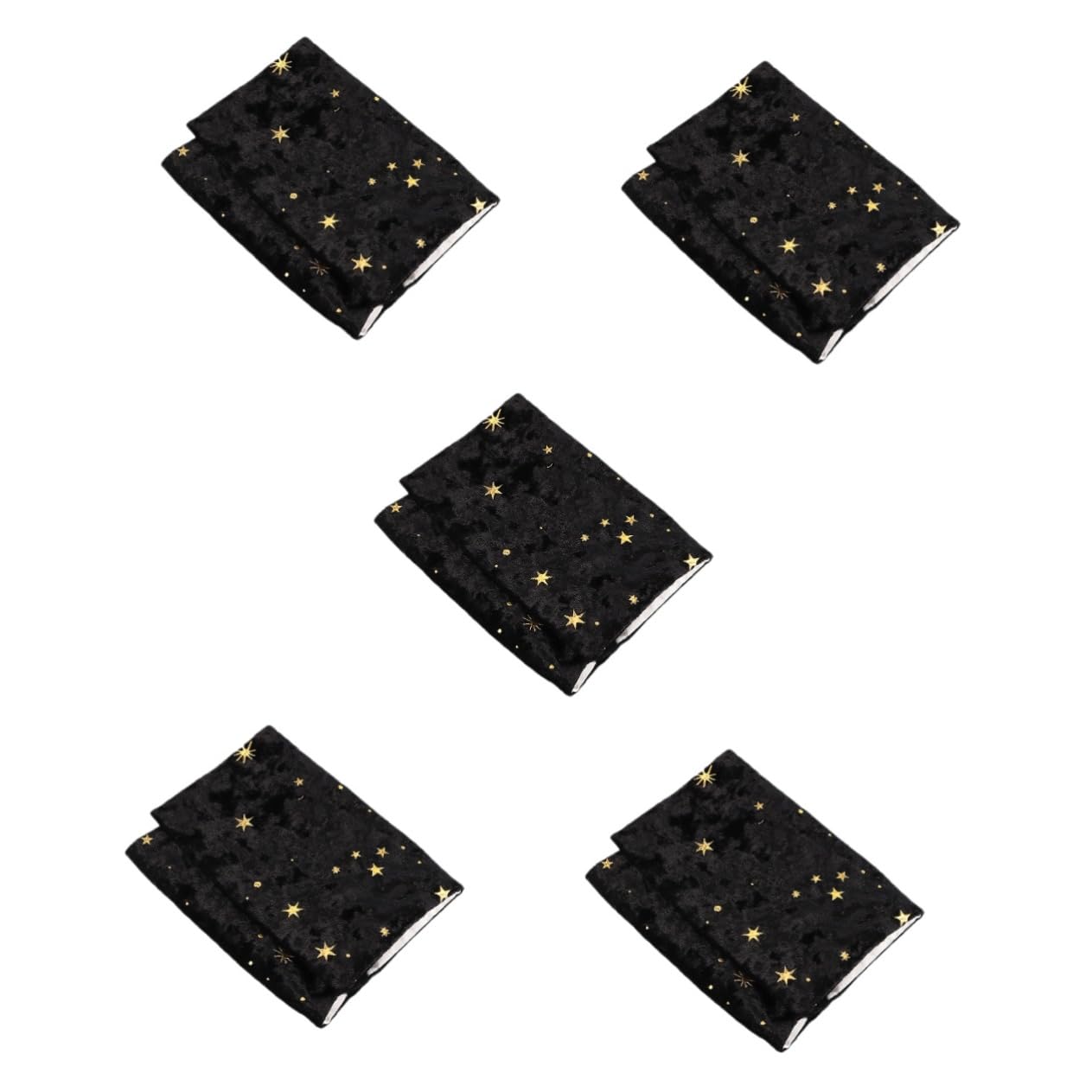 NUOBESTY 5piezas Cubierta Para De Tela Protector De y Cuaderno Resistente y Reusable Diseño Elegante Estrellas y Luna