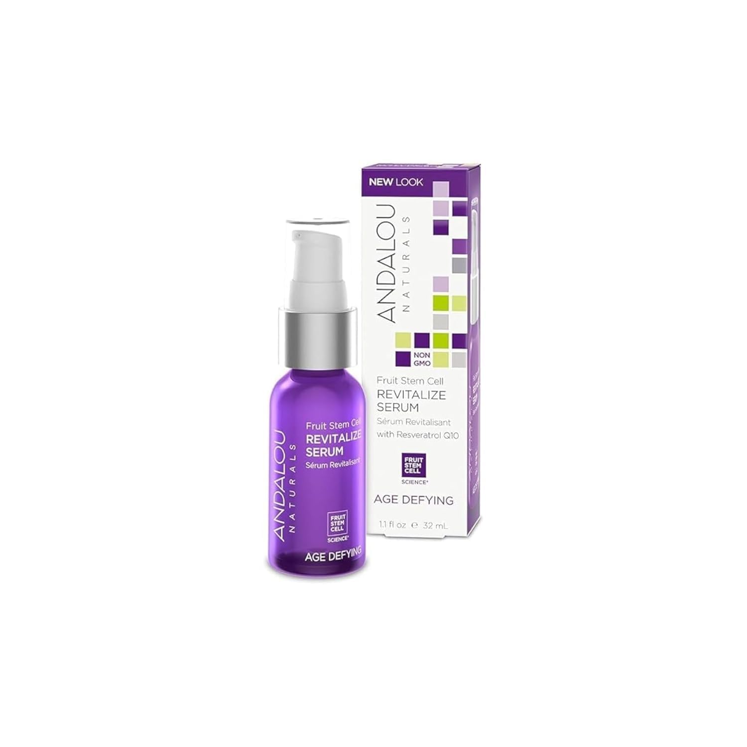 Amazon.com: Andalou Naturals Fruit Stem Cell Revitalize Serum Age