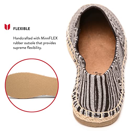 Minnetonka Women’s Pam Espadrille - Handcrafted with Microsuede Fabric Lining, MinnFLEX Rubber Outsole, Elastic Gore, Patterned Fabric Upper, and Cushion Insole4