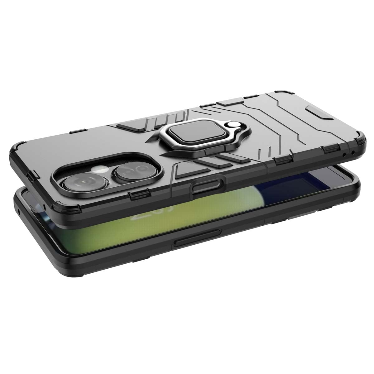 Cover GOKEN Con Retro In Vetro Temperato Per OnePlus Nord CE 3 Lite – Morbida E Resistente