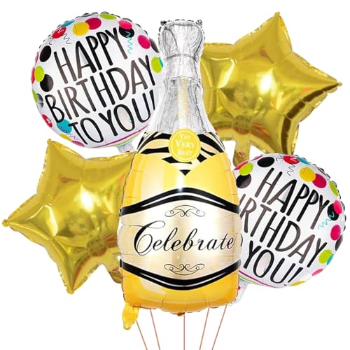 Ovanda 5 globos de cerveza XXL, para decoración de cerveza, globos de helio para bodas, Oktoberfest, bodas, fiestas, bodas y festivales