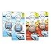 Febreze Car Air Freshener, 2 Linen & Sky & 2 Hawaiian Aloha Scents (4Count.06 Fl Oz)