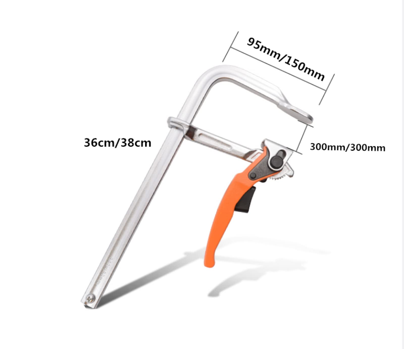 Pinza Para Trabajar La Madera Sargentos Carpintero Sargentos Para Madera Abrazadera En F De Trinquete De Alta Resistencia, Clip Para Carpintería, Herramienta De Hierro De Férula Fija, Abrazadera Fija