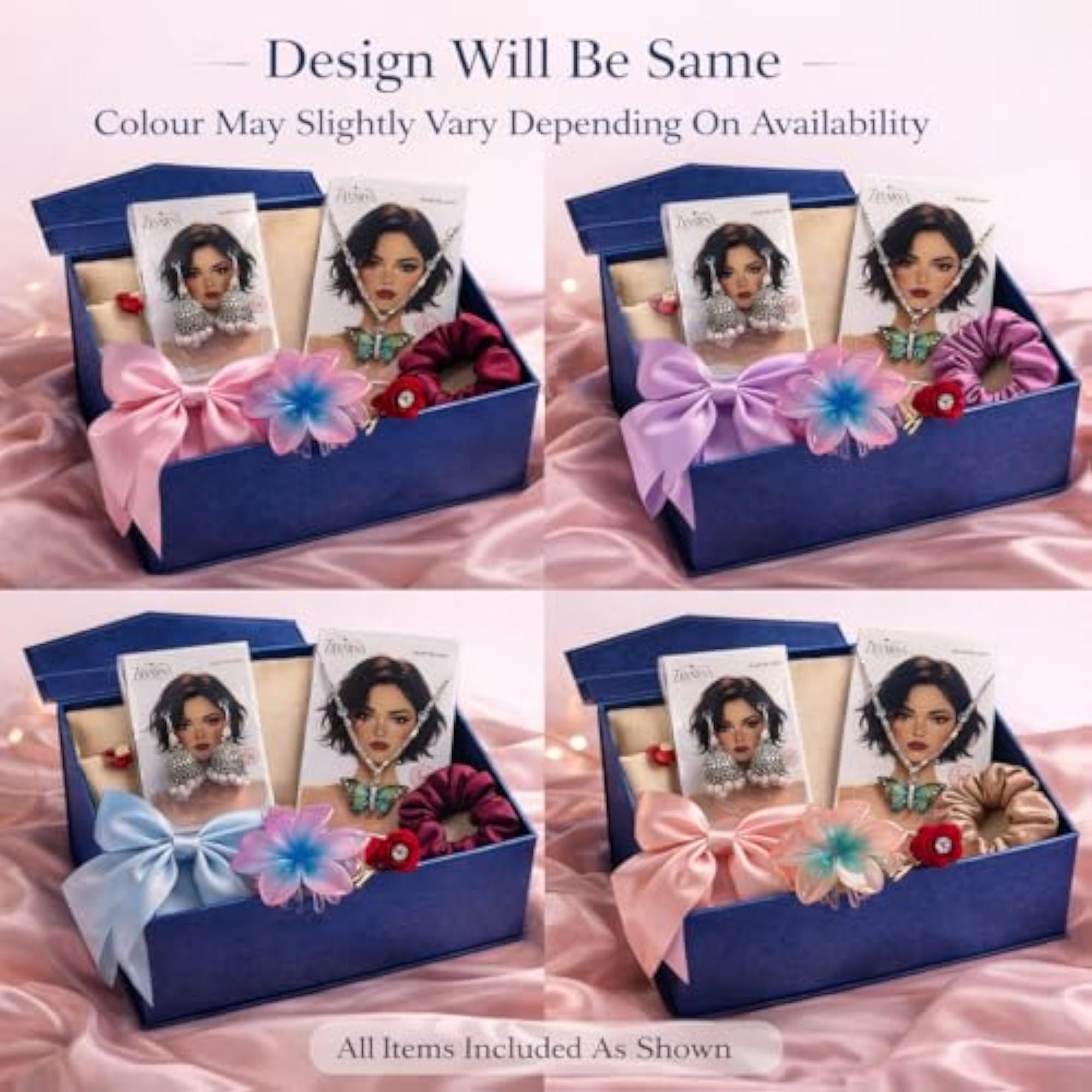 Hamper with 8-Piece Accessories Combo Set, Gift for Her