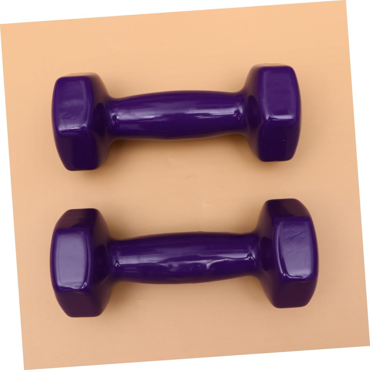 Fitness Dumbbells 2kg X2 Plastic Dipping Cast Iron Non-slip Hand Weights for Men and Women Gym Exercise Strength Training Equipment