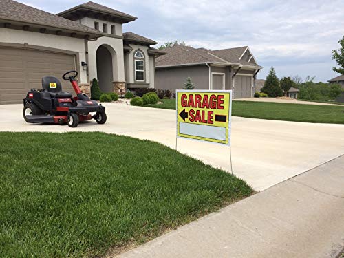 Sunburst Systems 3030 Assembled Yard Large, Pre-Printed Pricing Labels (Stickers) and Garage Sale Signs Kit