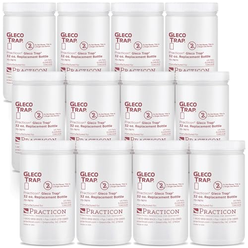 Gleco Trap 32 oz. Replacement Bottles for Clay &amp; Plaster Sink Trap, Pack of 12