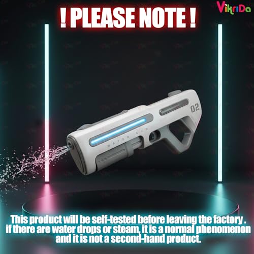 Image of VikriDA 2 in 1 (Manual /Automatic) Electric Water Gun for Holi /Auto Suction - Self Filling, Automatic Water Gun with Lights & 25 FT Range - Multicolor