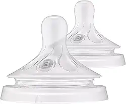 Bicos Pétala 3.0 Philips Avent com válvula anticólicas, fluxo médio (fluxo 3), pacote com 2, SCY963/02