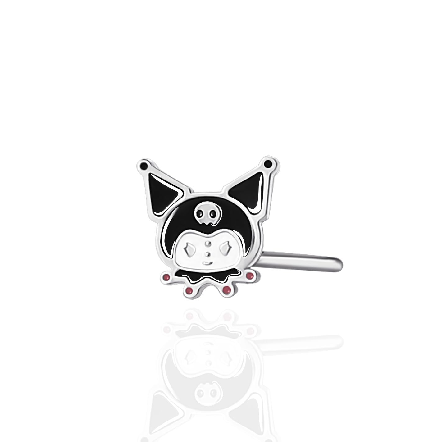 Hello Kitty Nose Rings 20g Stainless Steel Kawaii Cute 316L Straight Bone Nose Stud Officially Licensed Sanrio