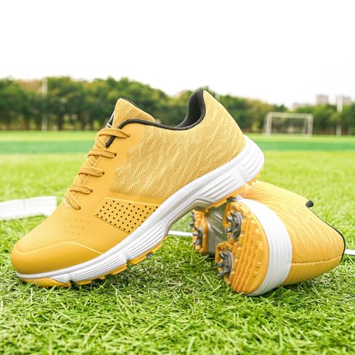 Image of Waterproof Professional Golf Shoes Men Spikes Golf Sneakers Male Outdoor Anti Slip Walking Footwears