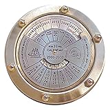 Estilo vintage Calendario perpetuo pisapapeles de latón Ø9cm
