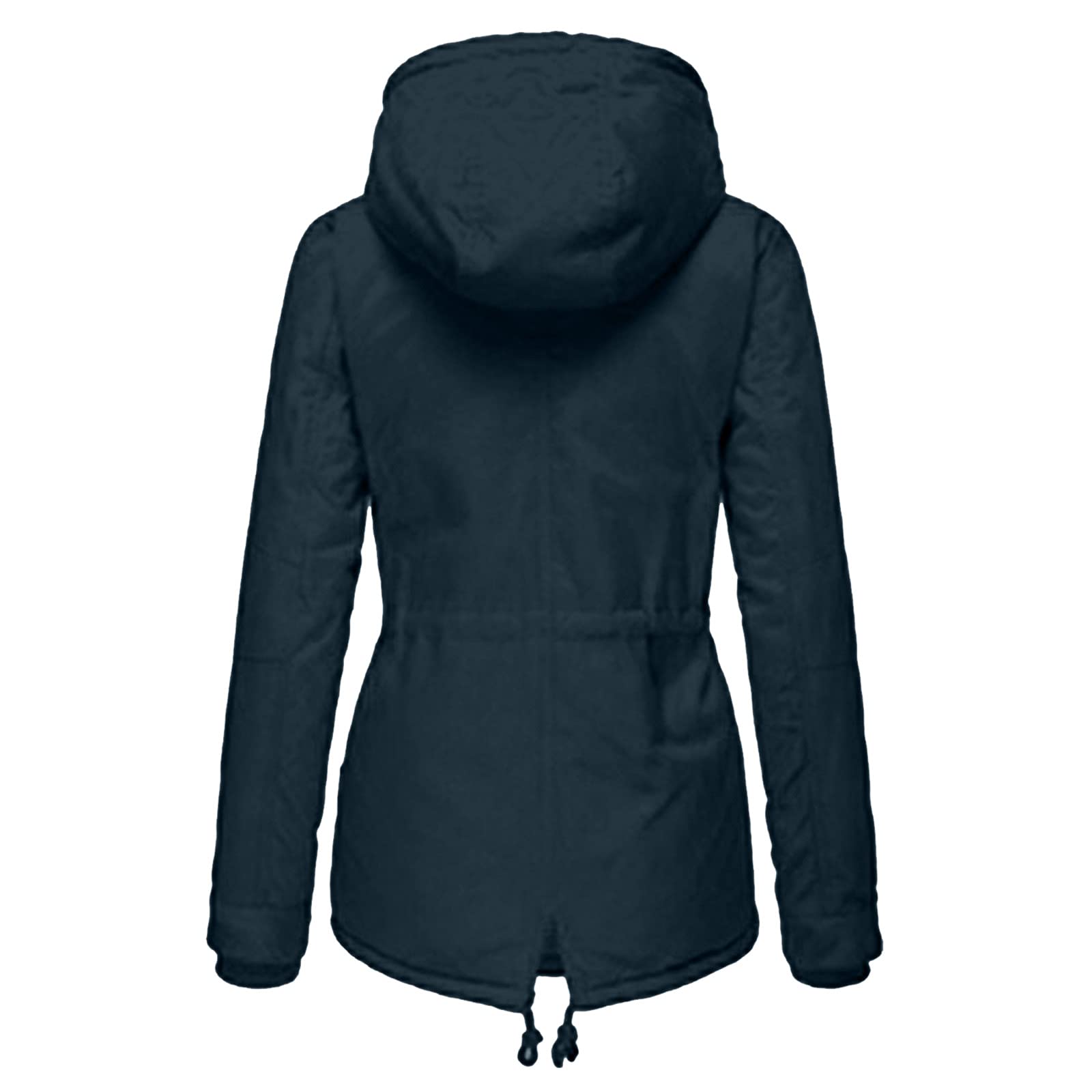 Winterjacke Warm GefüTtert Damen - Lang Elegant Mantel Mit Kapuze 3 In 1 Jacke Damen Damen Wasserdicht Atmungsaktiv PlüSchjacke Kapuzenjacke Outdoor Parka Damenjacke Herbst Winter Outdoor Frauen