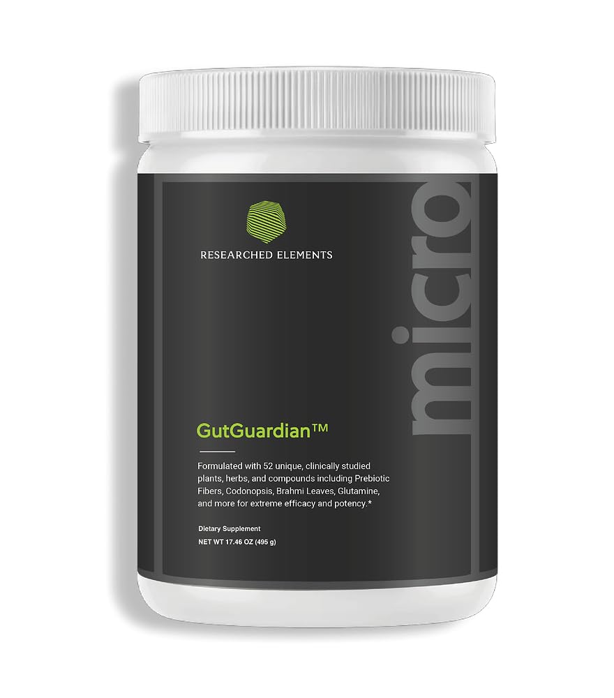 Gut Guardian Microbiome Supplement Powder - Complete Solution for Balanced Gut Health, Dysbiosis and Immune Support - Non-GMO, Gluten-Free Targeted Gut Support (30 Servings)