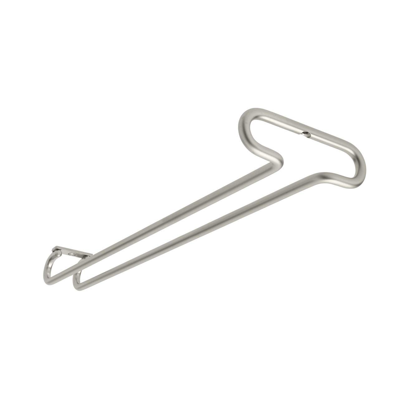 Rev-A-Shelf - 3150-16SN - 16 in. Satin Nickel Under Cabinet Wine Glass Holder