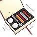 ONEVER Sealing Wax Beads, Octagon Sealing Wax Beads with 1 Spoon and 4 White Candles for Postage Letter Retro Vintage Wax Seal Stamp (1111)